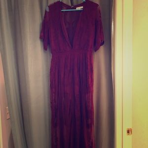 Maroon/ Burgundy Lace Dress